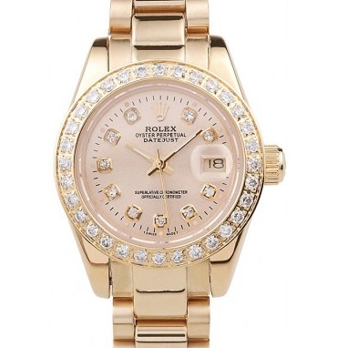 Aaa replica watch Gold Steel Datejust Yellow 98076 Plated Rolex Stainless Diamond 18k Plated 0817